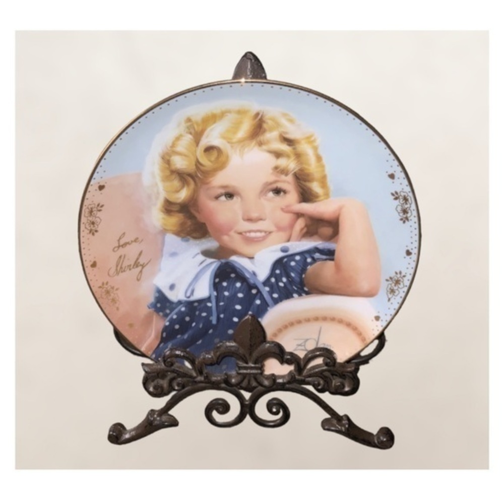 The Danbury Mint Donald Zolan Shirley Temple Ambassador Of Smiles - 8” Plate 22K